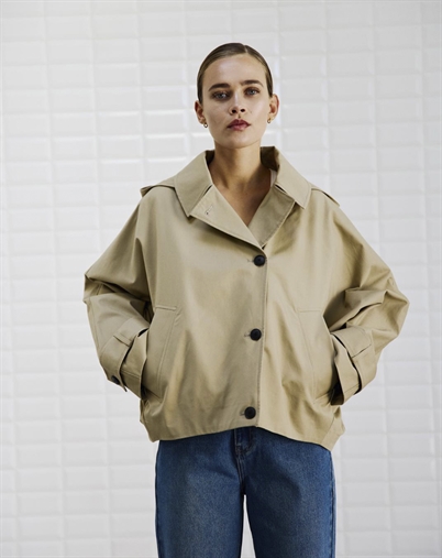 Whitblack - WBLAlaia Hooded Jacke - Dark Sand